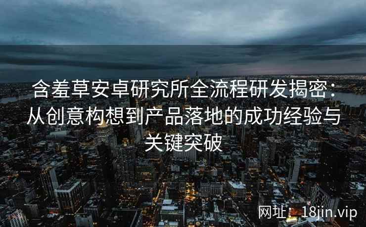 含羞草安卓研究所全流程研发揭密：从创意构想到产品落地的成功经验与关键突破