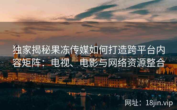 独家揭秘果冻传媒如何打造跨平台内容矩阵：电视、电影与网络资源整合
